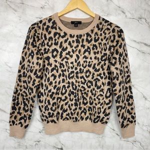 J. Crew Marino Wool Leopard Sweater 🌺 Excellent Condition